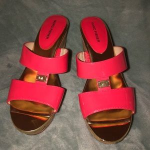 Marc Fisher Pink Willian Wedges